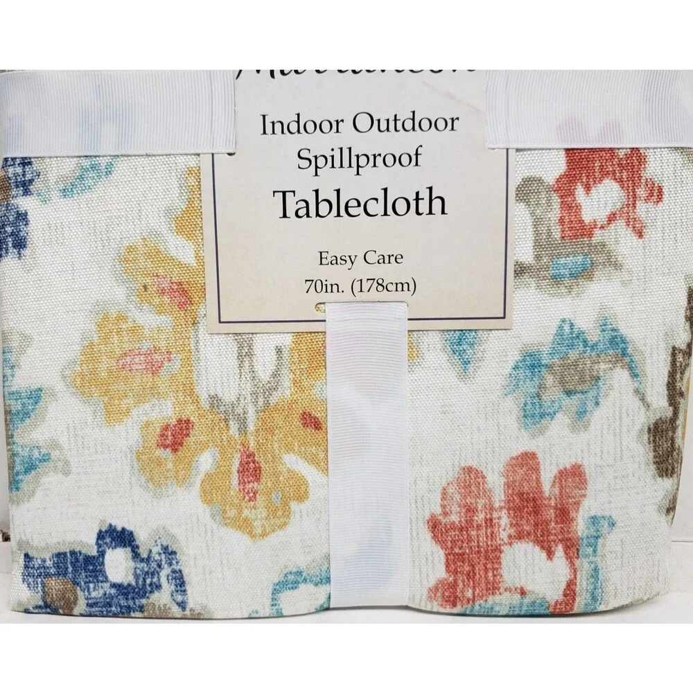 Printed Outdoor Spillproof Tablecloth,70